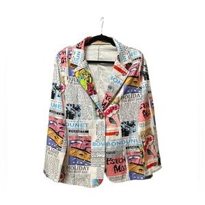 002 // Vintage Pop Art blazer // L